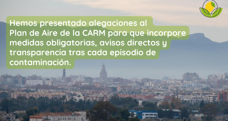 Murcialab presenta Alegaciones al plan del aire de la CARM