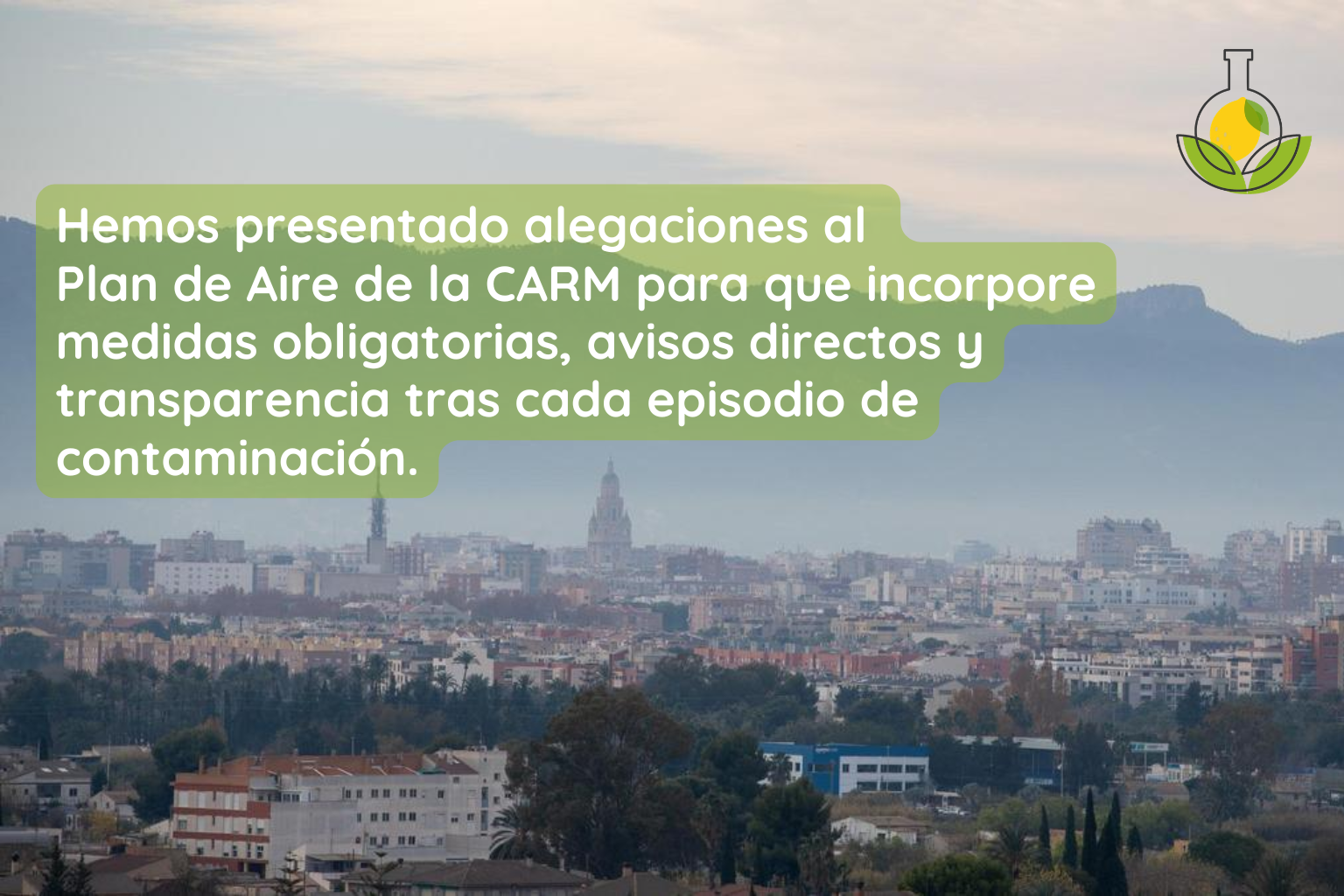 Murcialab presenta Alegaciones al plan del aire de la CARM